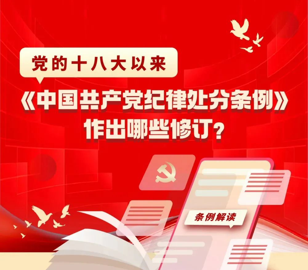党的十八大以来，《中国共产党纪律处分条例》作出哪些修订？