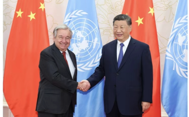 习近平会见联合国秘书长古特雷斯